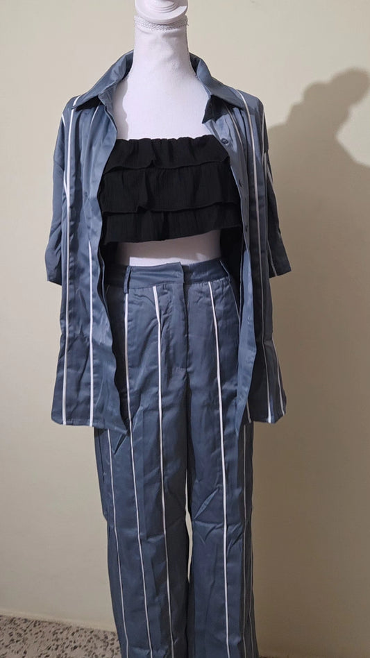 Sky Satin set