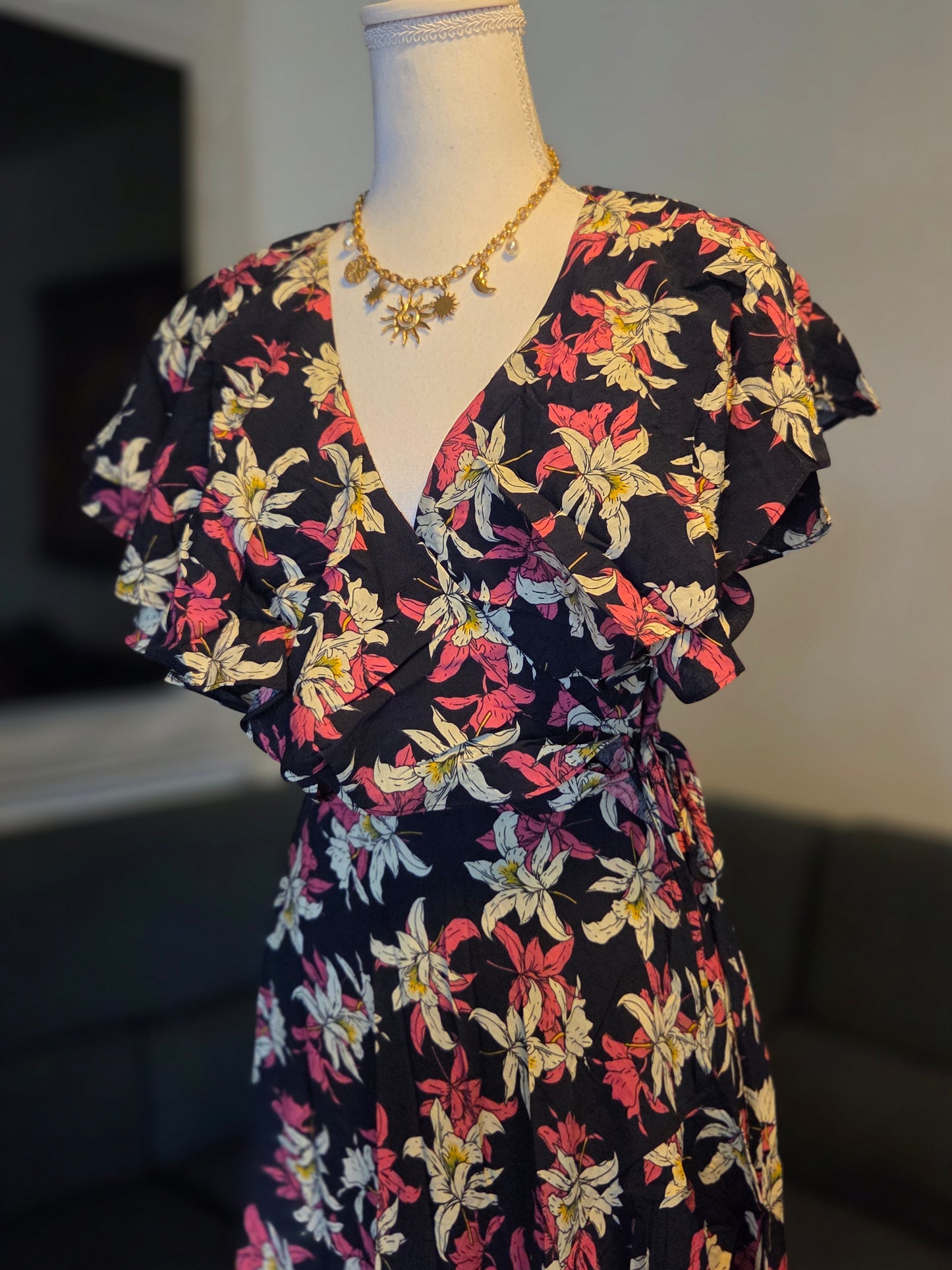 Flower maxi dress
