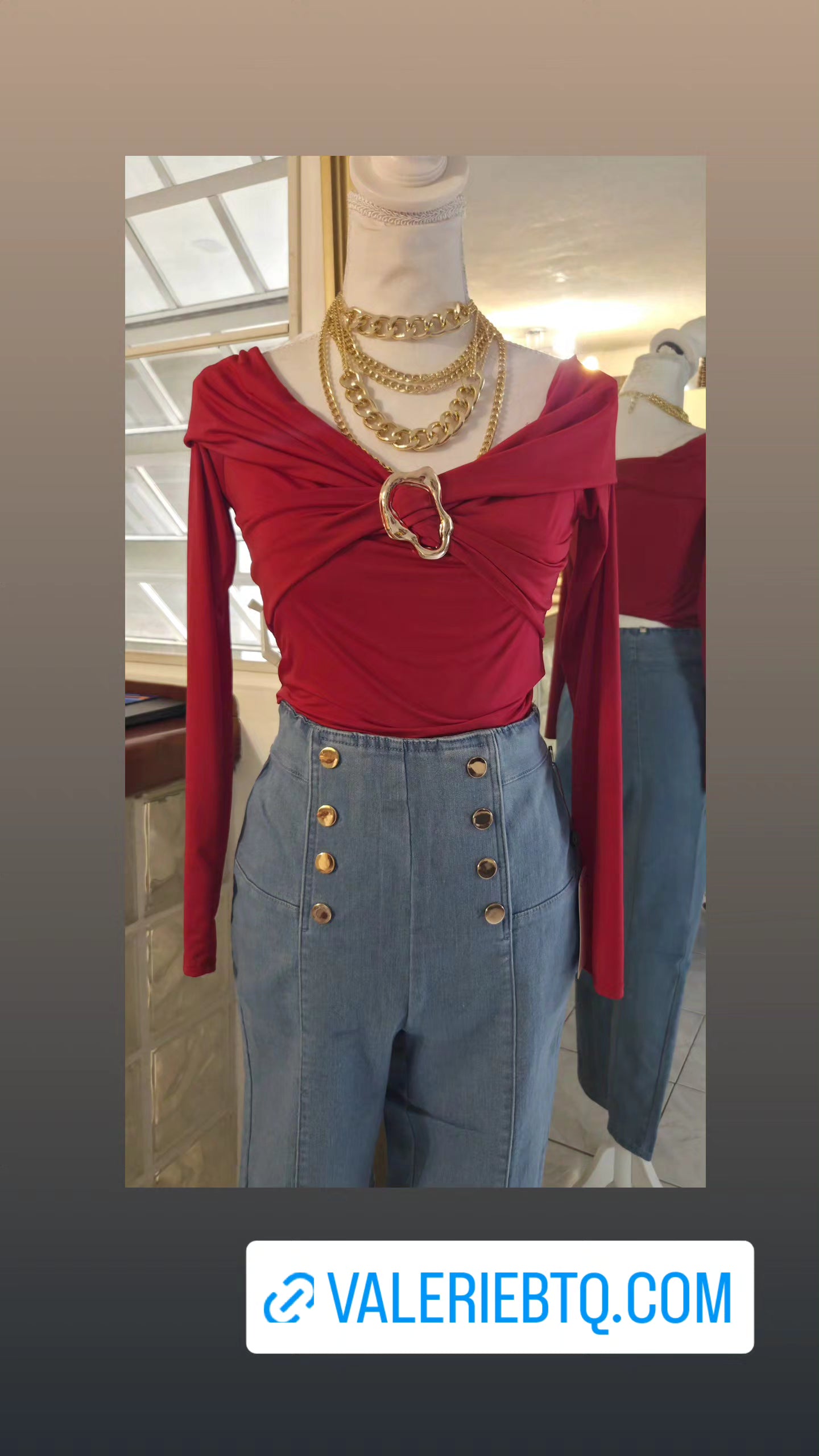 Button denim