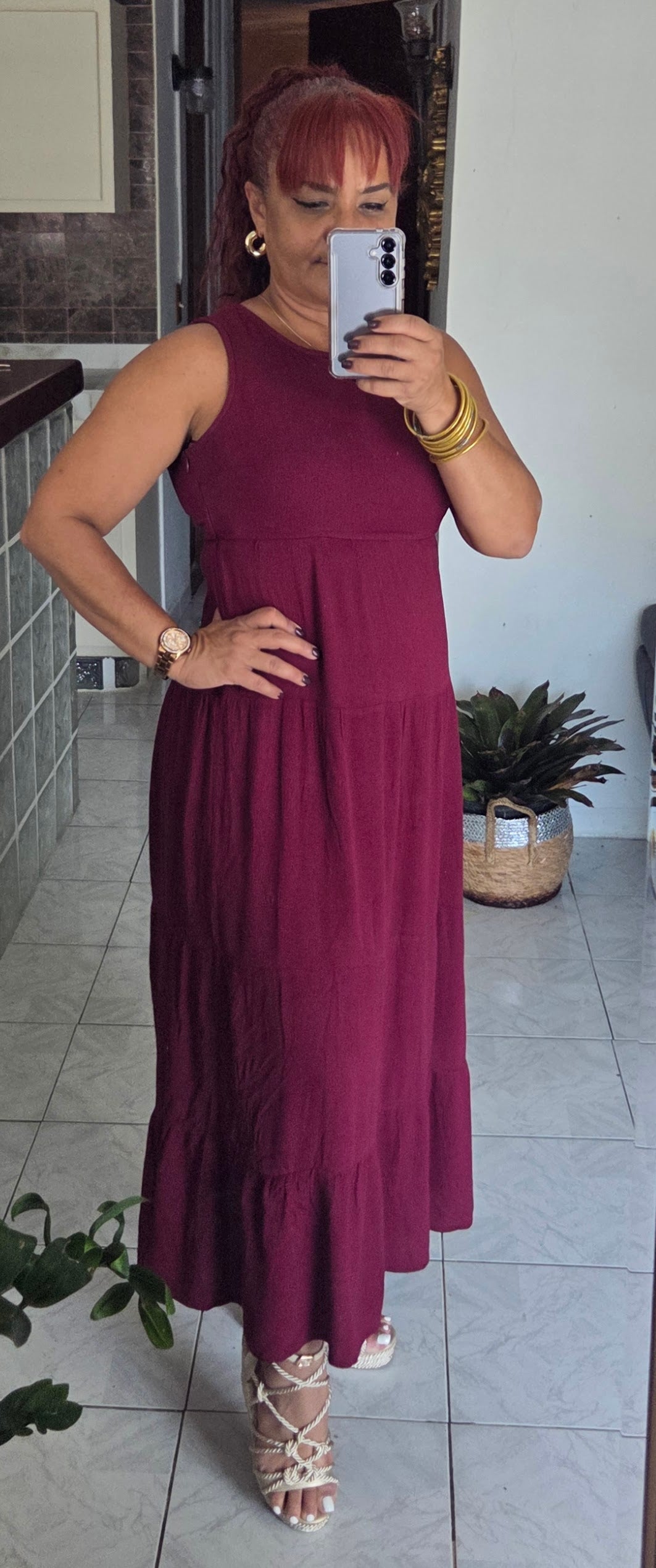 Violet maxi dress
