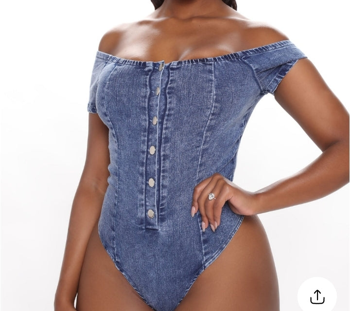 Denim Bodysuit