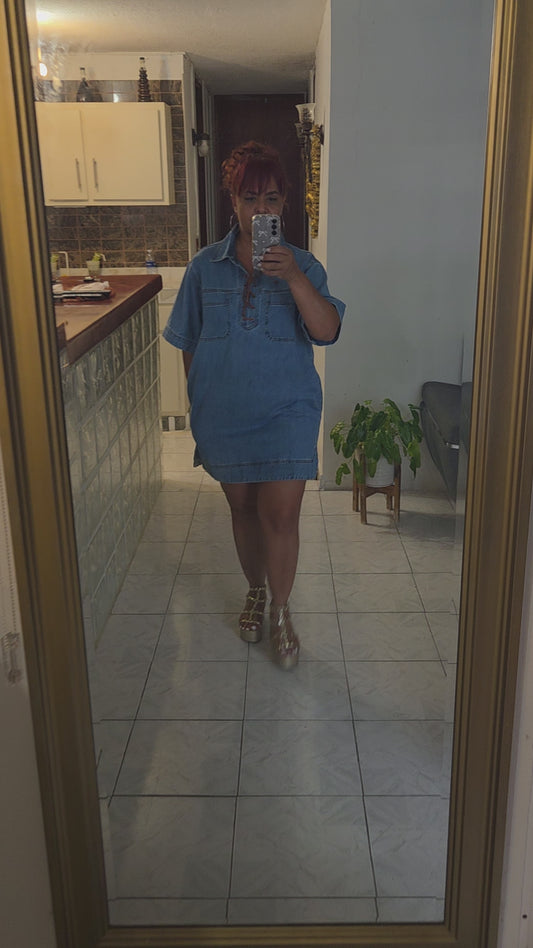 Denim dress