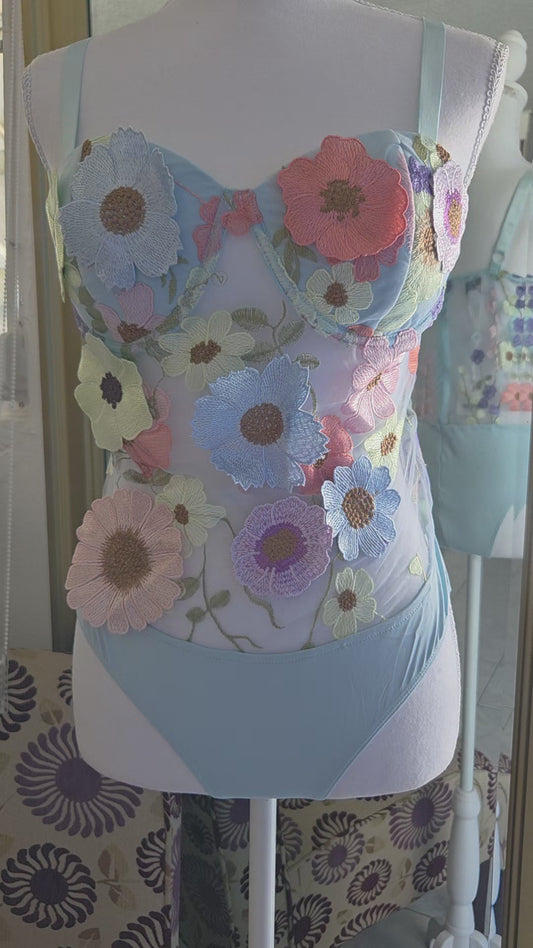 Flower bodysuit