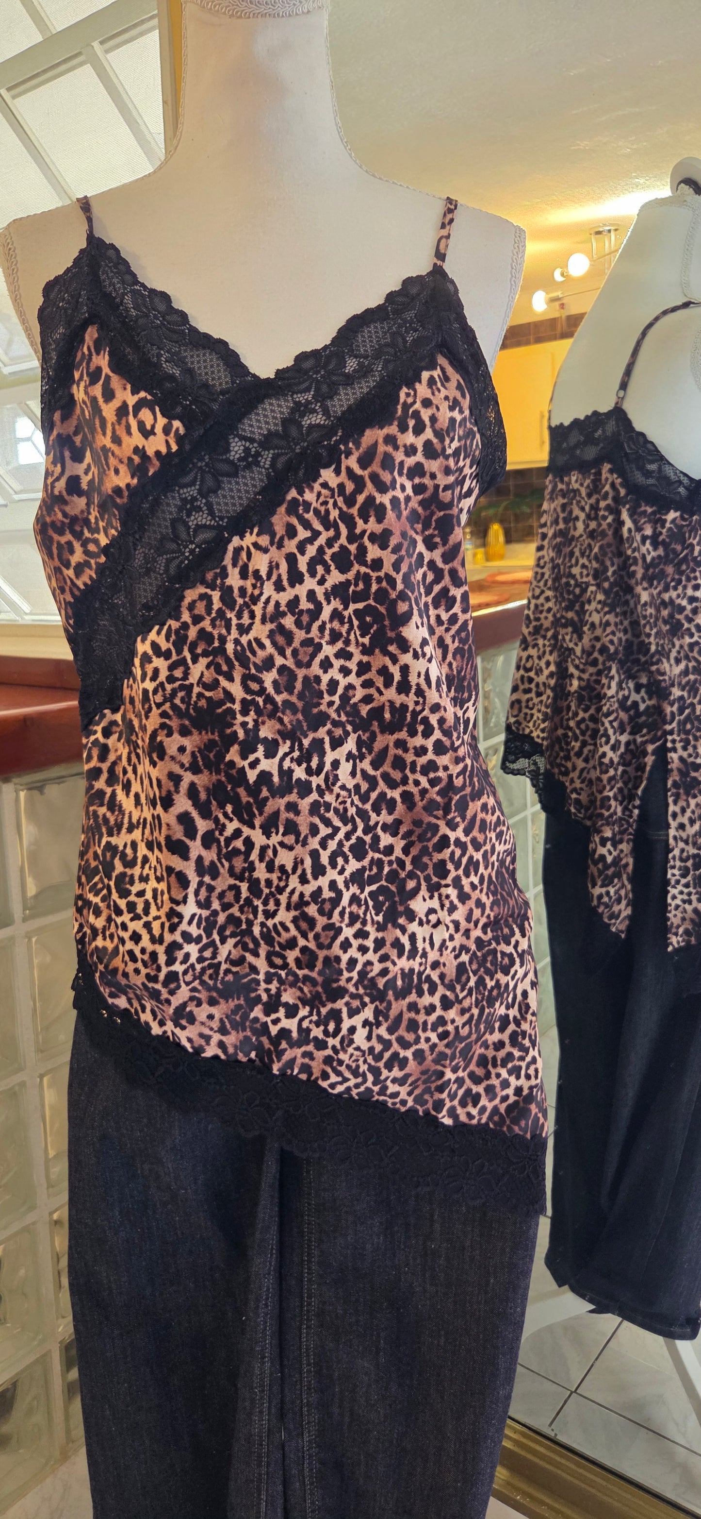 Animal Print Lace Top