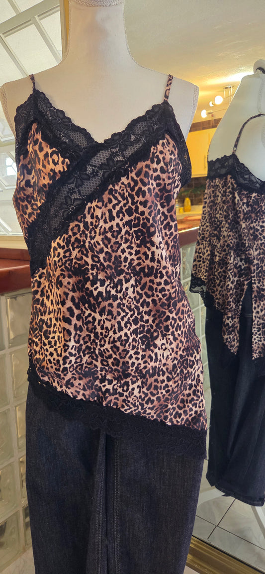 Animal Print Lace Top