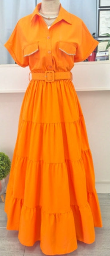 Orange Maxi Dress