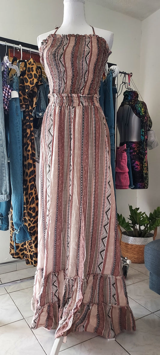 Coffe Maxi dress