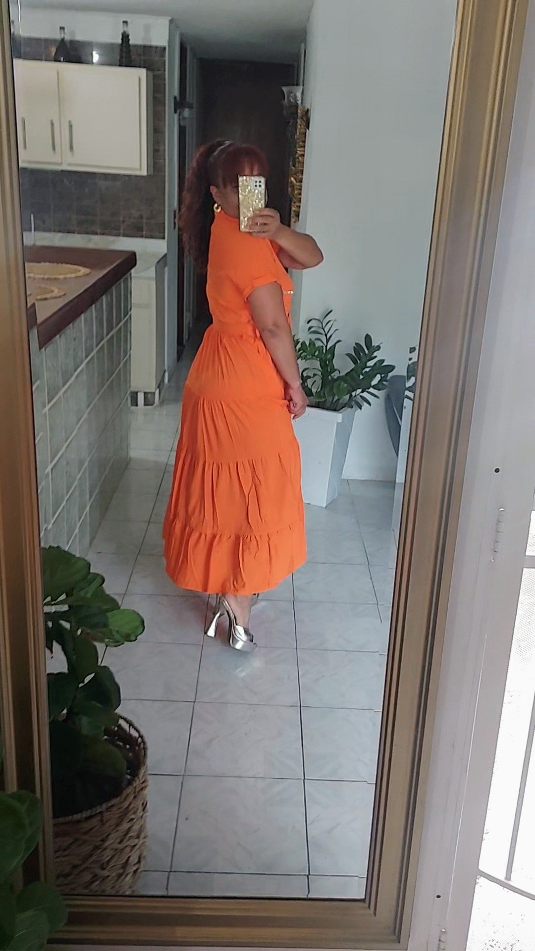 Orange Maxi Dress