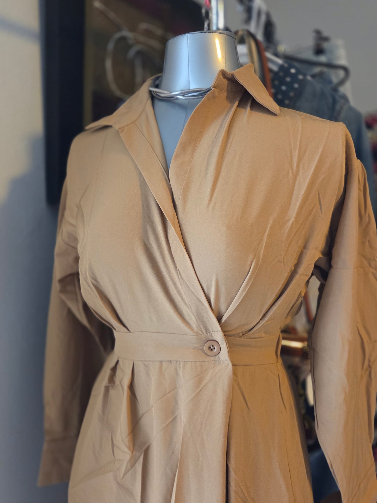 Camel maxi dress
