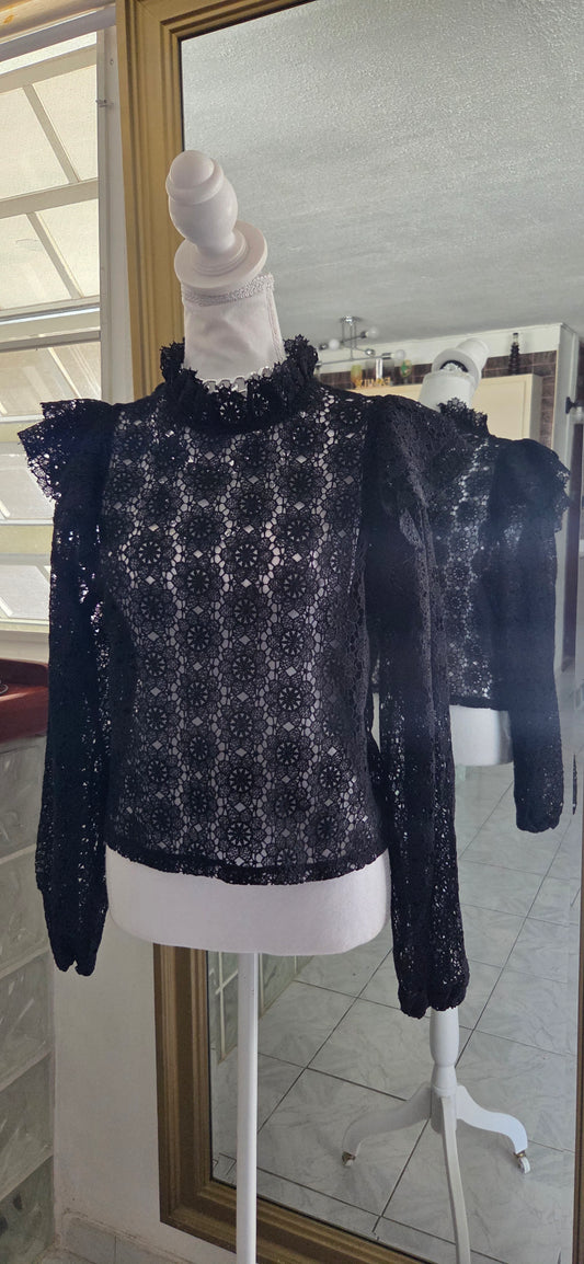 Blusa de encaje