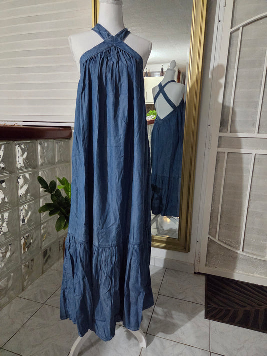 Denim Maxi Dress