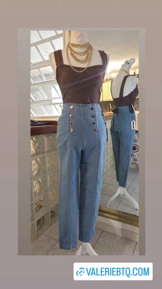 Button denim