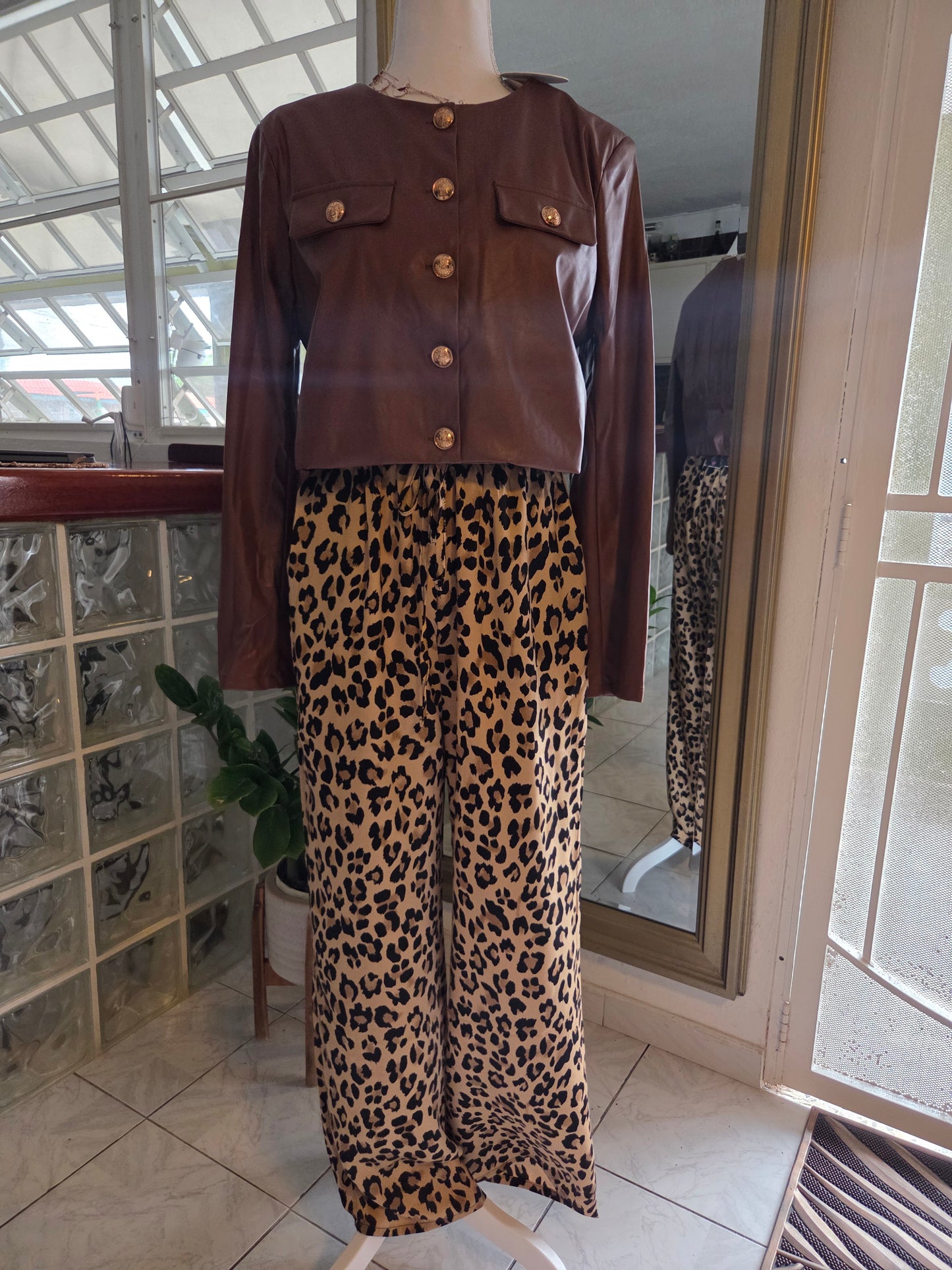 Animal Print Trouser