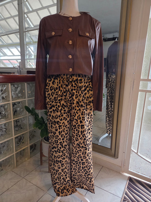 Animal Print Trouser
