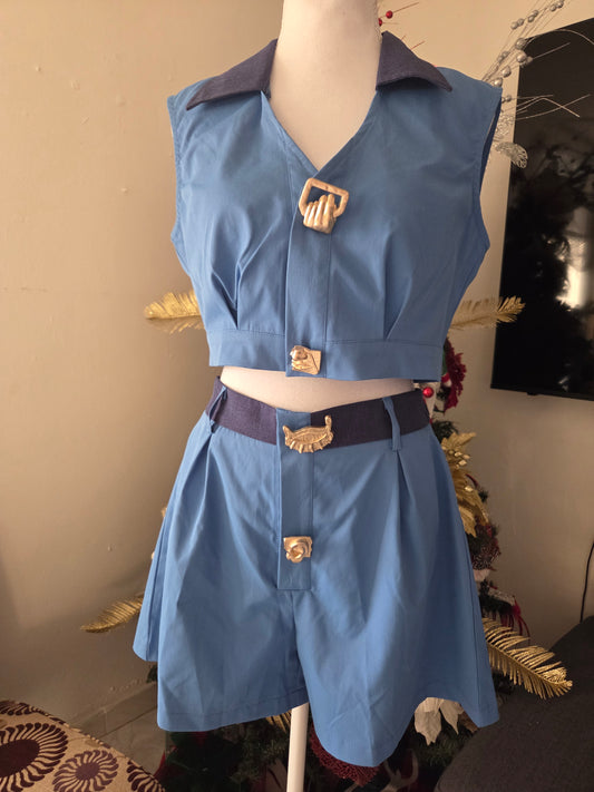 Fresh denim bottom set