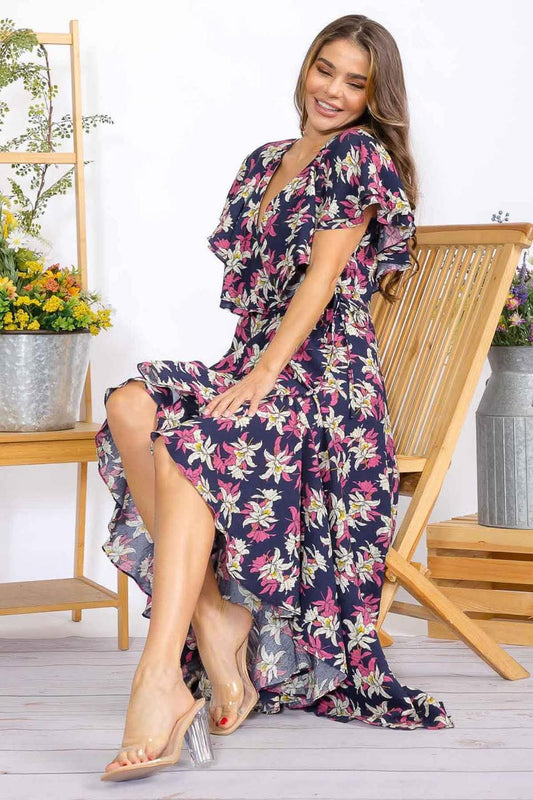 Flower maxi dress