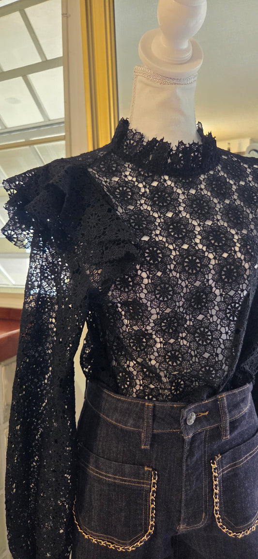 Blusa de encaje