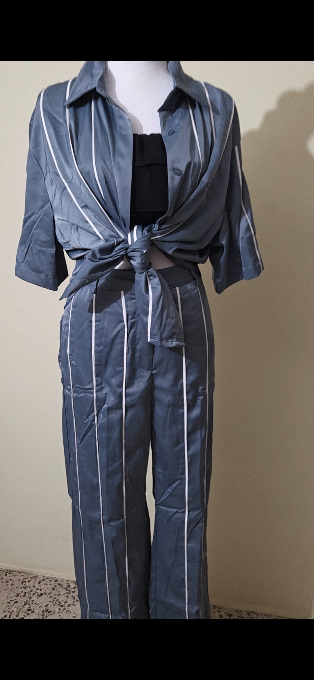 Sky Satin set