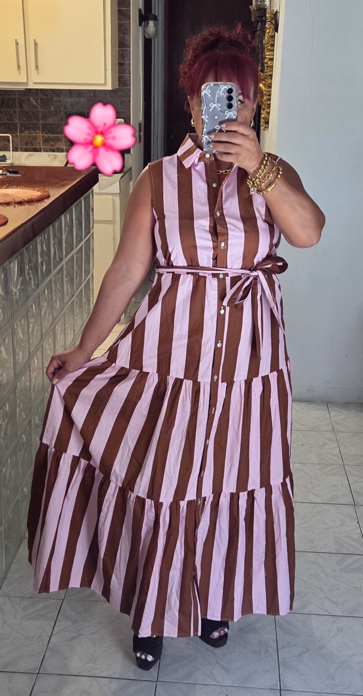 Stripes Maxi dress
