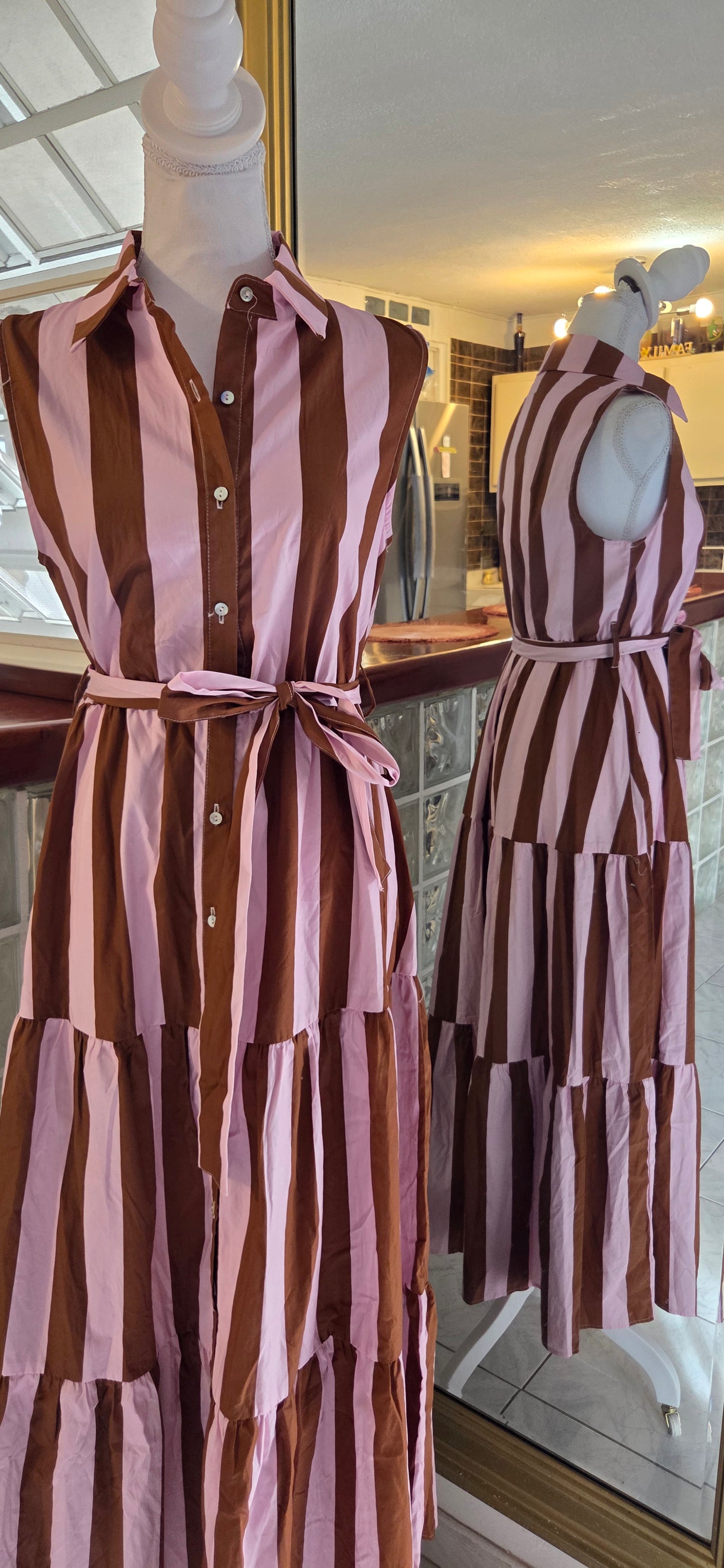 Stripes Maxi dress
