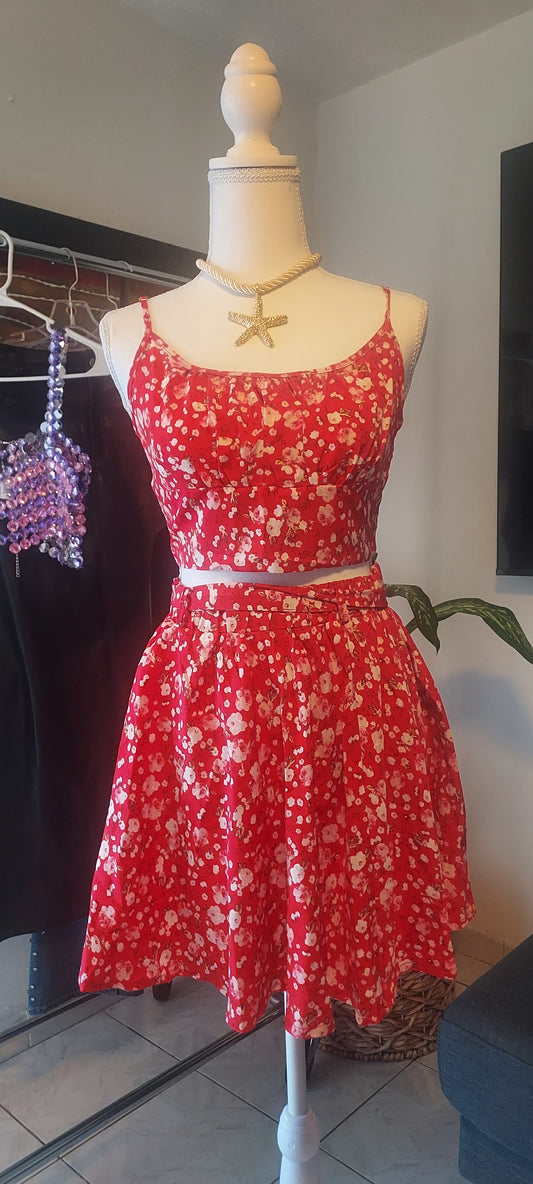 Mini skirt set