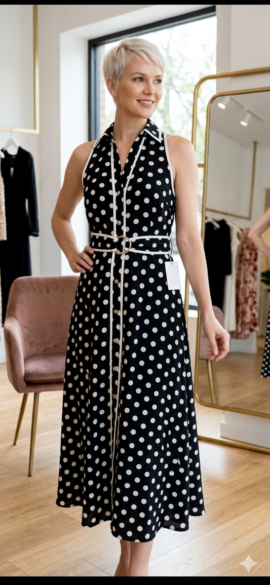Polka Dots Maxi Dress