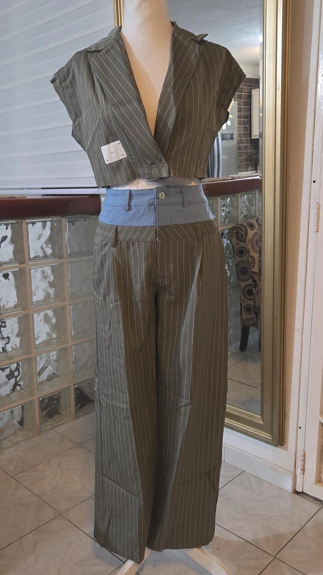 Gray/Denim set