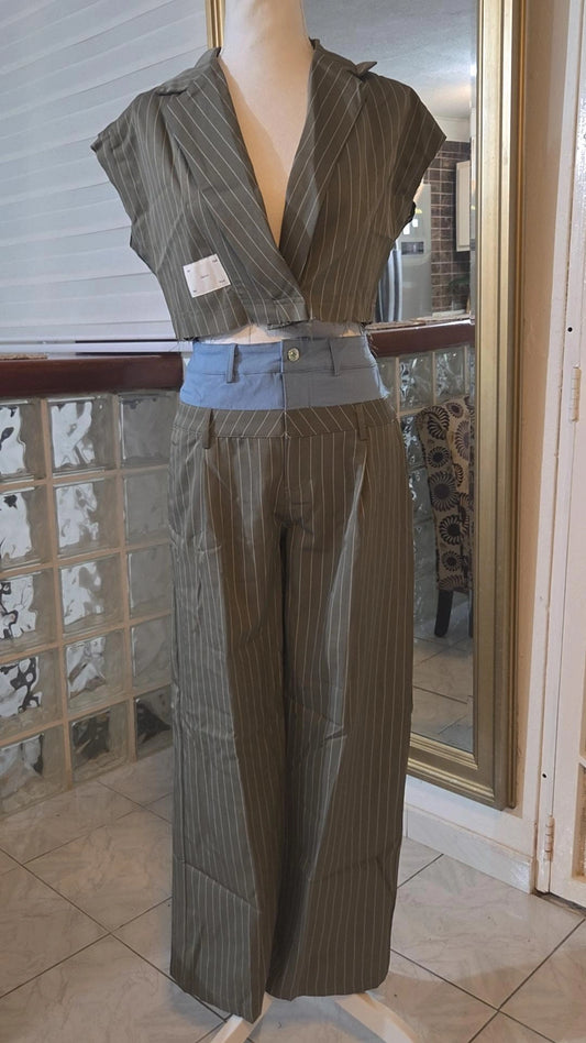 Gray/Denim set