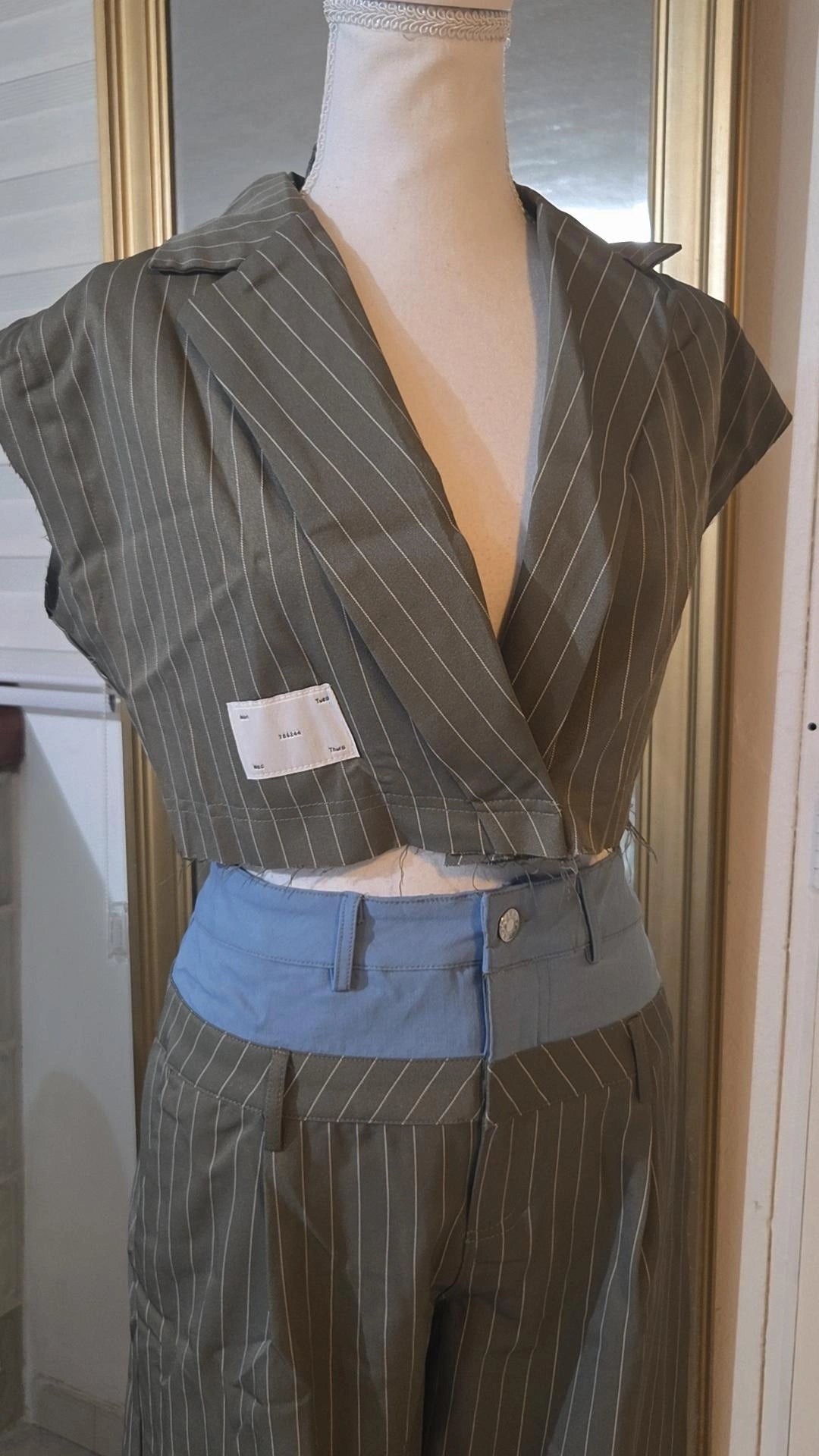 Gray/Denim set
