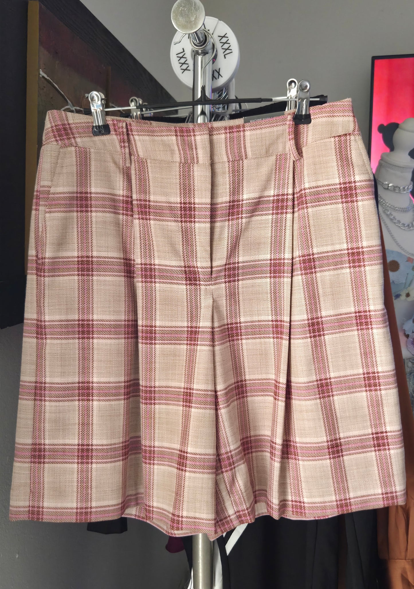 Checker midi pant