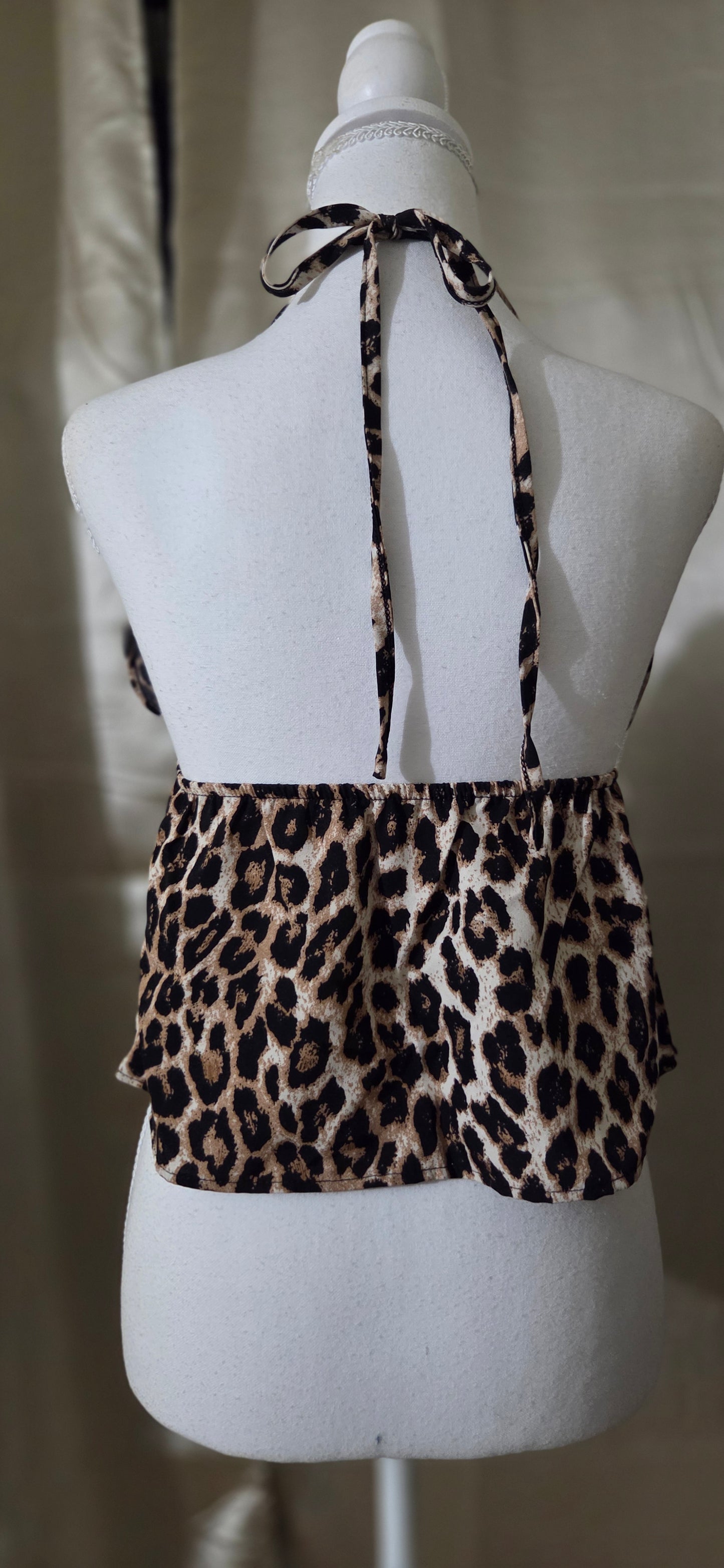 Top Halter Animal Print