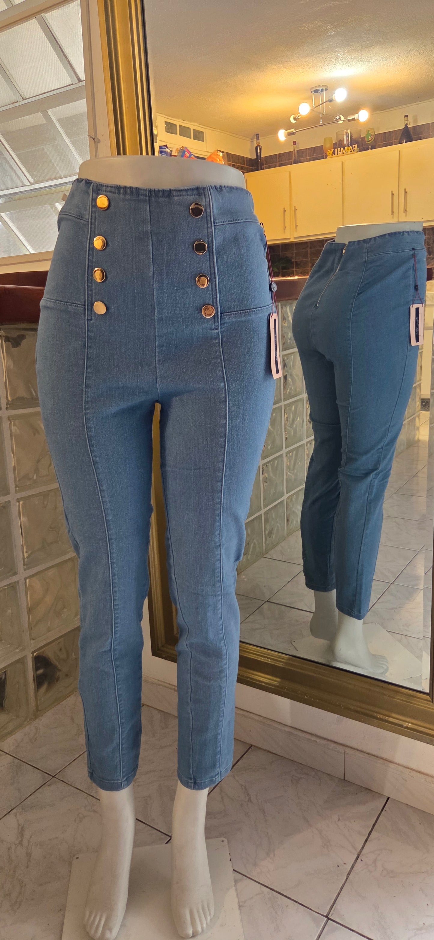 Button denim